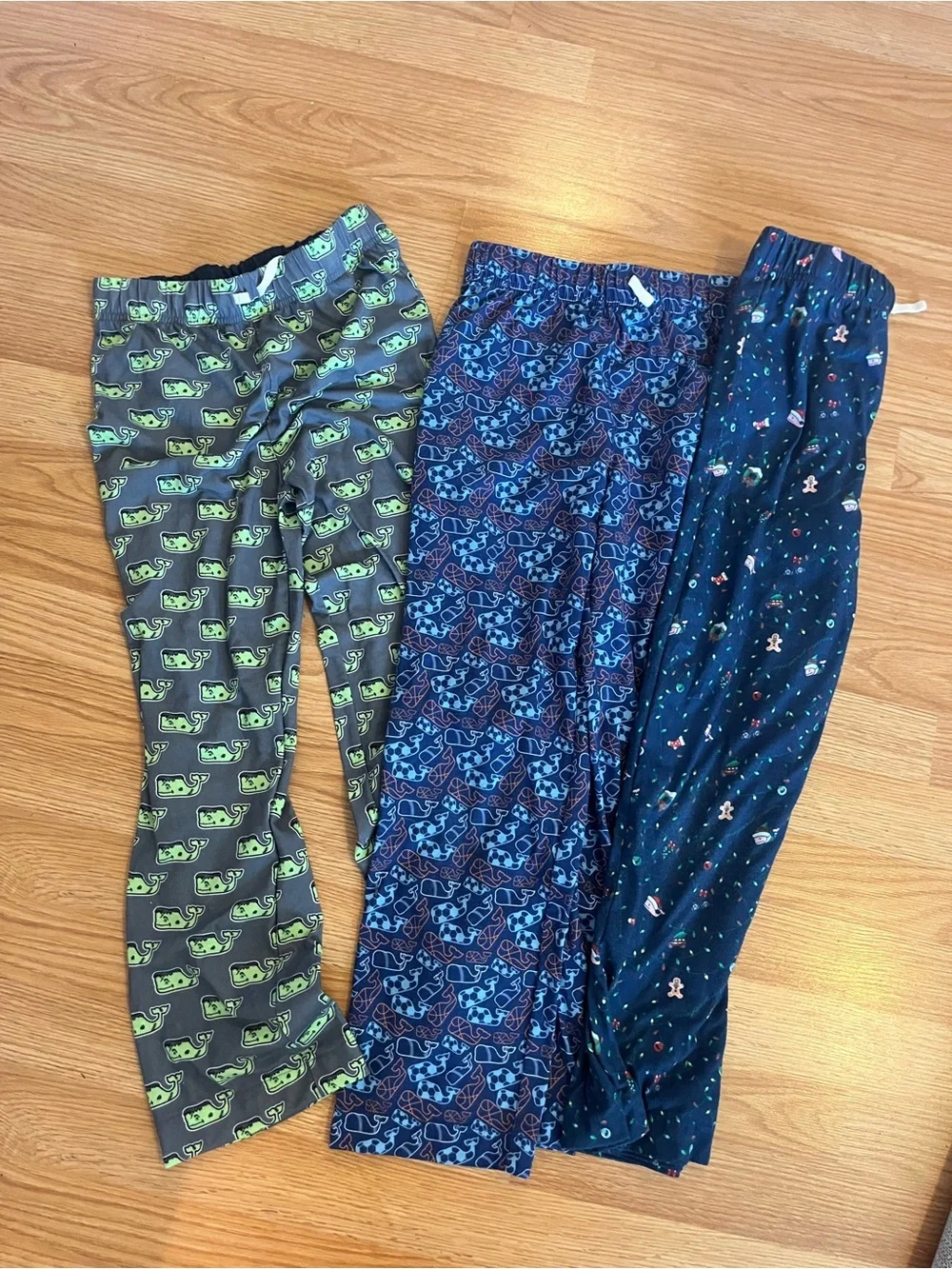 Vineyard Vines Kids Pajama Bottoms Trio - Gray, Blue & Navy